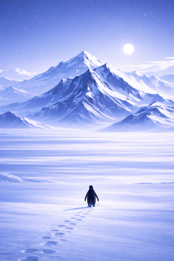 Penguin mountain wallpaper, penguin wallpaper 